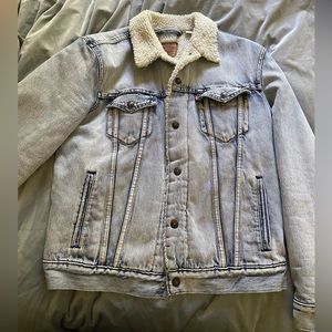 Men’s Levi Sherpa Lined Denim Jacket